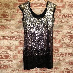 NWOT White House Black Market ombré sequin dress